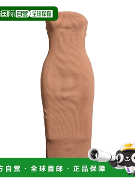 香港直邮KHAITE 女士 紧身连衣裙 brown棕色 舒适时尚