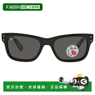 自营ray-banRay Ban Burbank Polarized Green Rectangular Men's