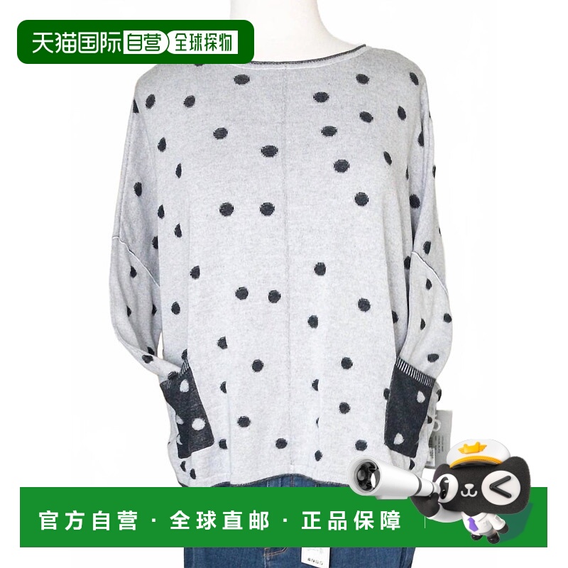 自营habitatWomen's Double Fleece Dot Pullover Sweater In Bla