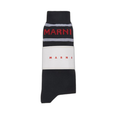 韩国直邮MARNI 袜子男士SKZC0088Q0UFC11200N99 LOGO SOCKS