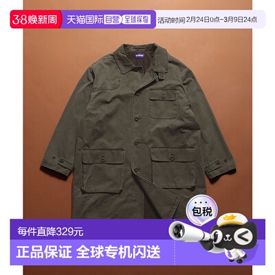 1h可退 日本直邮REmastered男装防风大口袋宽松长款外套 608906