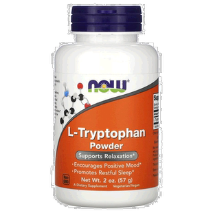 香港直发Now诺奥L-色氨酸粉素食有助于保持情绪积极和安眠57g女性