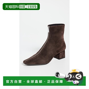 付款1h内可退 香港直邮Simkhai 女士 Ryder 绒面革前拉链靴子 bro