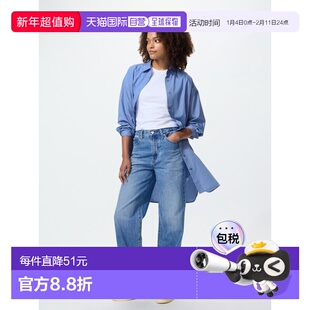 日潮跑腿UNIQLO优衣库 大衬衫裙 484278