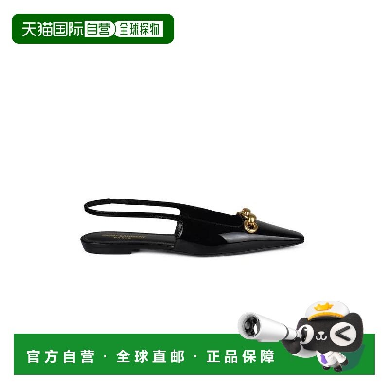 香港直邮Saint Laurent 圣罗兰 女士 723649 1TVKK 1000 平底鞋 7,女鞋,浅口单鞋,淘宝优惠券,粉丝福利购,淘宝优惠卷