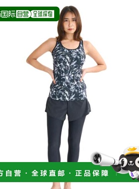 日本直邮Roxy Fitness DO YOUR BEST 女士水陆两用防翻边泳衣