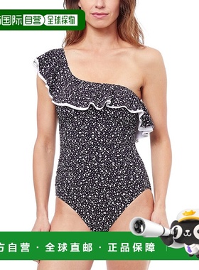 自营 Profile by Gottex Bash 单肩连体衣 - 黑色/白色 美国奥莱