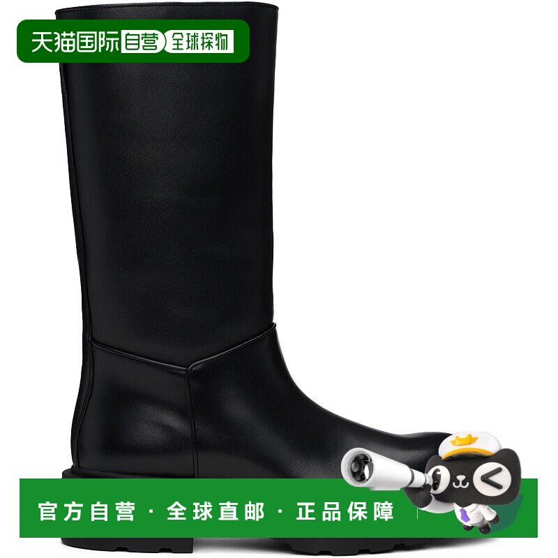 1h可退 香港直邮潮奢 The Row 女士 黑色 Nobilis TR 中筒靴 F155