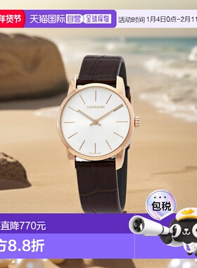 香港直邮Calvin Klein凯文克莱女士腕表CKK2G23620玫瑰金石英表