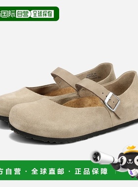 日本直邮BIRKENSTOCK MANTOVA 绒面皮革 -NARROW- 女士窄款凉鞋灰