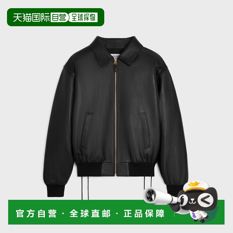 香港直邮CELINE 女士夹克 RV0NI305Q38NO CO 黑色 "Aviator" blou
