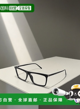 香港直邮SAINT LAURENT 男士眼镜 SL803005 SS2025 黑色 矩形平光