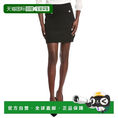 自营ANNA KAY Namini Cashmere-Blend Skirt - black 美国奥莱直