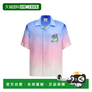 1h可退 香港直邮Casablanca 男士 Volcano 短袖真丝衬衫 MSP26SH0