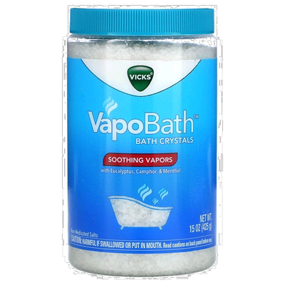 香港直邮VICKS息可舒沐浴晶体舒缓蒸汽易溶解温和不刺激425g正品