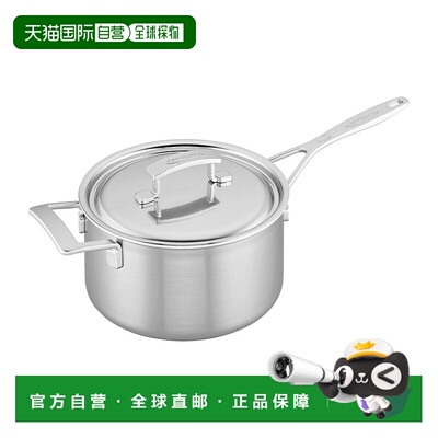 自营 Demeyere Industry 5 层 4 夸脱不锈钢平底锅，带手柄 美国