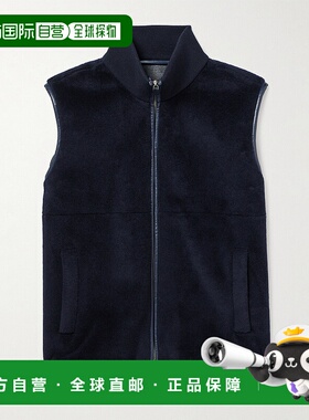 1h可退 香港直邮潮奢 Loro Piana 诺悠翩雅 男士 Ennio 皮革边羊