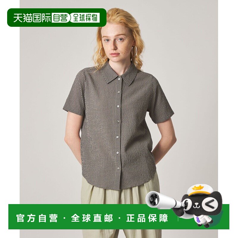 日本直邮Steven Alan 女装 棉质足球纹半袖衬衫 82161000000