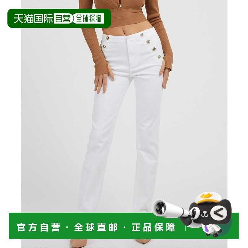日本直邮GUESS Lula White Straight牛仔裤 [无商家编号]