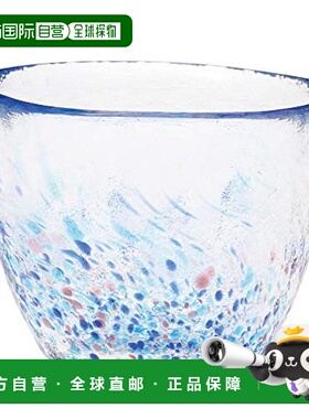 【日本直邮】TOYO SASAKI GLASS东洋佐佐木彩雫圆杯φ8.1蓝色 WA3