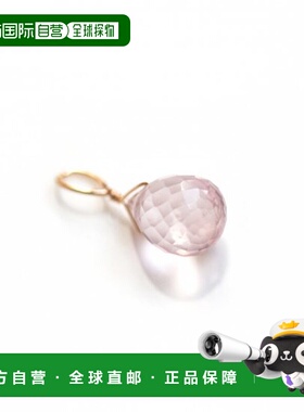 1h可退 日本直邮cui-cui 玫瑰石英黄K10YG吊坠 781800cuicui