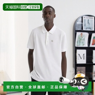 男士 芬迪 白色棉短袖 Polo衫 自营1h可退 新款 欧洲直邮FENDI