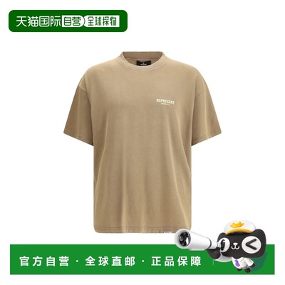 1h可退 香港直邮Represent 男士 T恤 OCM41114ALMOND brown棕色