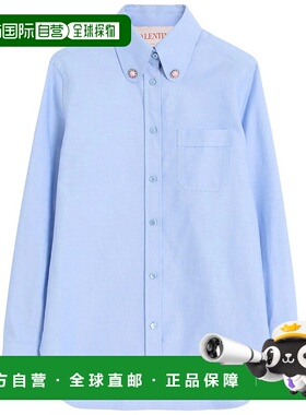 香港直邮VALENTINO 女士衬衫 6B3AB78193RQNX SS2025 蓝色 Shirt