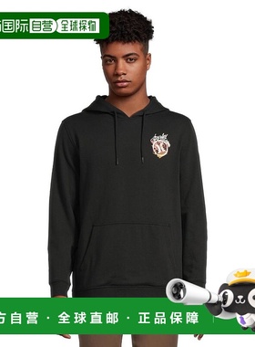 1h可退 【美国直邮】hurley 男士 帽衫运动夹克衫长袖抓绒卫衣