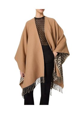 Valentino 羊毛羊绒双面印花图案斗篷 5W2EG019KKP