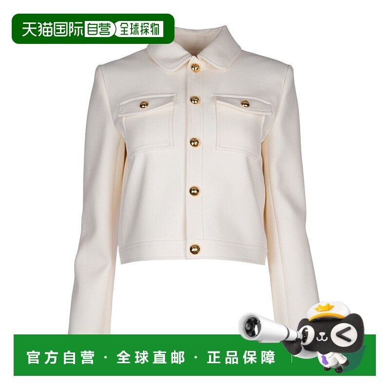 香港直邮CELINE 女士西服 2V19T066V01RD AW2024 白色 长袖夹克