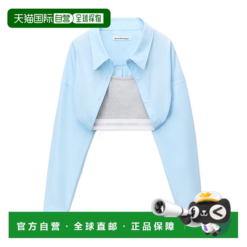 1h可退 香港直邮alexander wang 女士 上装T恤长袖上衣