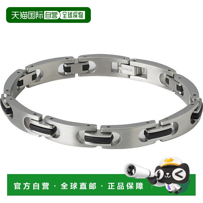 日本直邮Phiten 男女通用硬涂层钛金属手链 Metax Slim (JX923004