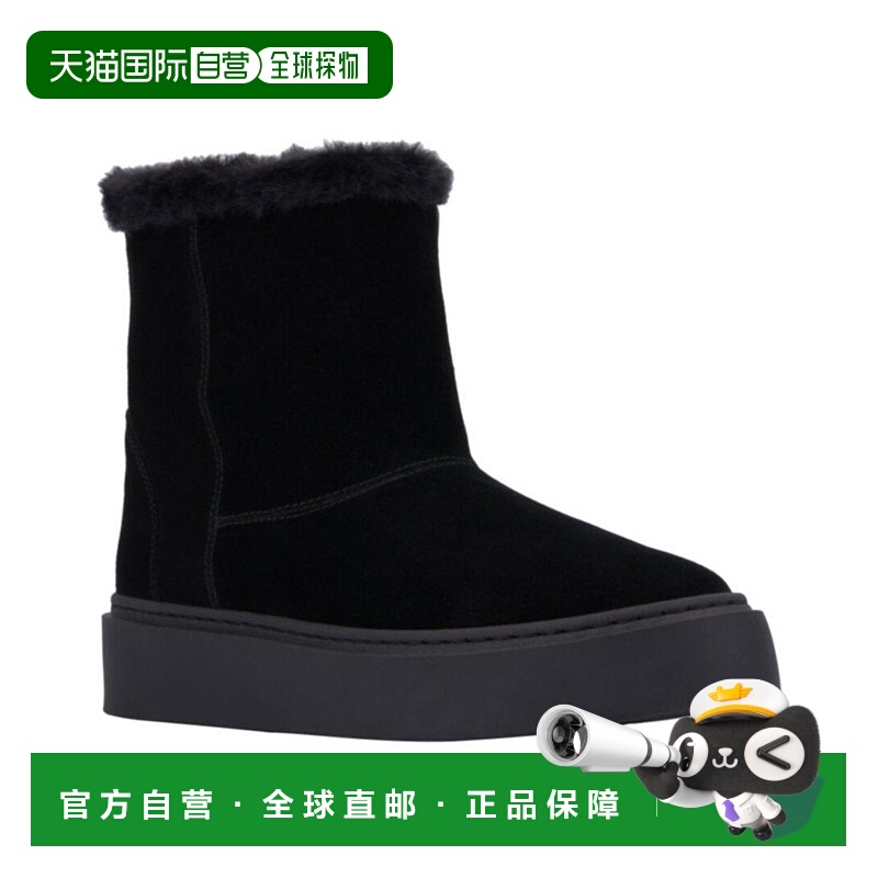 自营 Aquatalia Lavina 防风雨绒面革靴 - 黑色 美国奥莱直发女靴