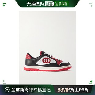 99新未使用 Mac80 Gucci Logo刺绣皮质 古驰 男士 香港直邮潮奢