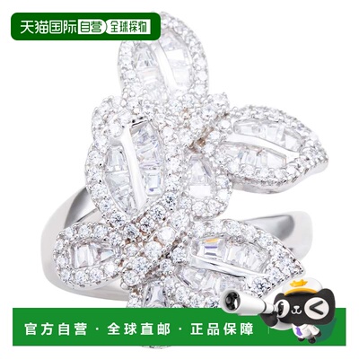 自营Suzy Levian Sterling Silver Cubic Zirconia Double Butter