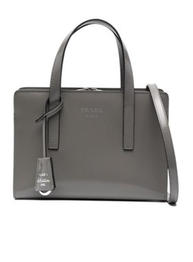 PRADA 女士斜挎包 1BA357ZO6F03HH CO 灰色 徽标单肩包