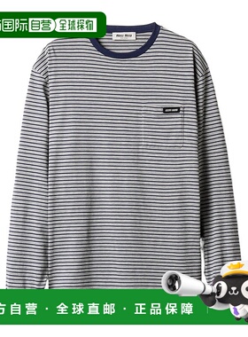 香港直邮Miu Miu 长袖针织T恤 MJLA2214RTSOOO条纹