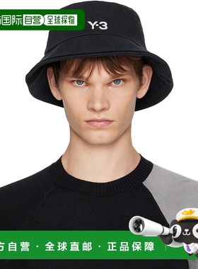 1h可退 香港直邮Y-3 男士 黑色 3-Stripes 渔夫帽 JN7192