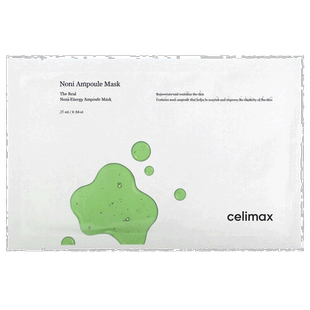 香港直邮Celimax,诺丽果安瓿美容面膜,1 片,0.84 盎司(25 毫升