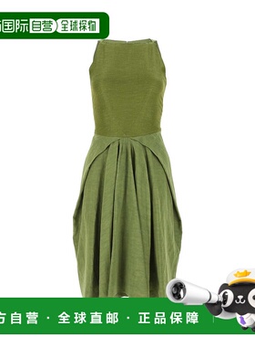香港直邮LOEWE 女士连衣裙 S540Y09XA0PESTO SS2021 绿色 徽标无