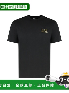 1h可退 香港直邮Ea7 男士 徽标印花T恤 7M000666AF13739UC001