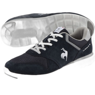 日本直邮Le coq sportif LA SEINE II WIDE 海军白色休闲鞋 QL3VJ