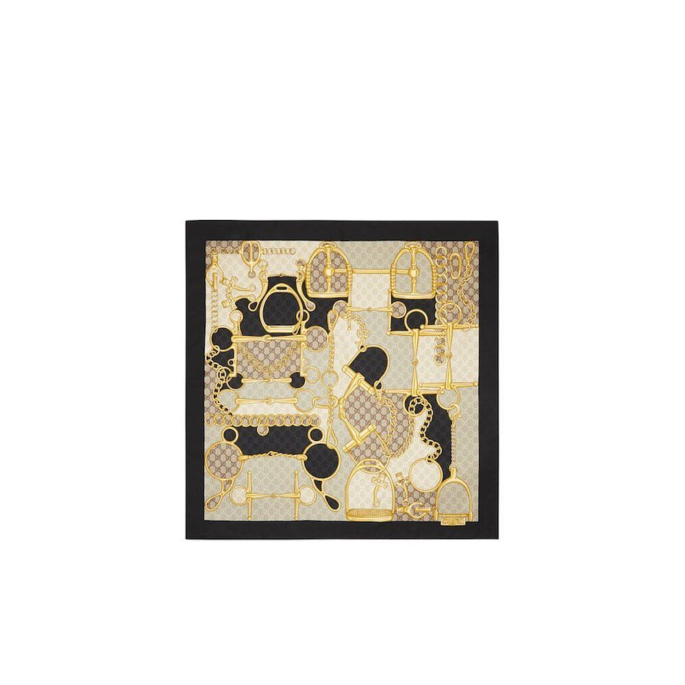 Gucci GG马衔扣丝巾 7646553G001