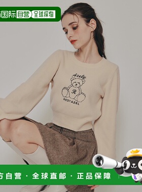 1h可退 日本直邮REDYAZEL 女装 Azely刺绣宽松半高领毛衣 2002252