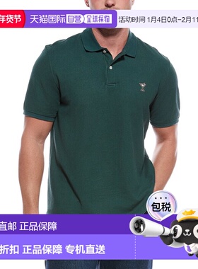 自营Robert Graham Belvar Short Sleeve Knit Polo Shirt - gree