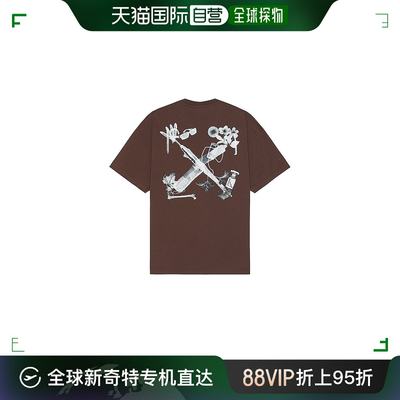 香港直邮潮奢 Off-White 男士 Scan Over T恤 OMAA161S24JER002