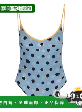 1h可退 香港直邮潮奢 Fendi 芬迪 女士 波點印花連身泳衣 FXBA70A