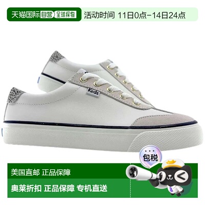自营Women's Keds Jump Kick Sneakers Off White Leather Lifest