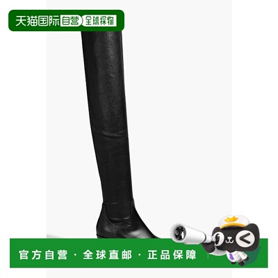 香港直邮KHAITE 女士 Hooper 皮质厚底鞋过膝靴子 F1059732BLACK